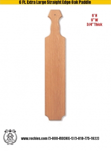 6 Ft. Extra Large Straight Edge Oak Paddle